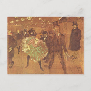Carte Postale Henri Toulouse-Lautrec : Cabine de La Goulue
