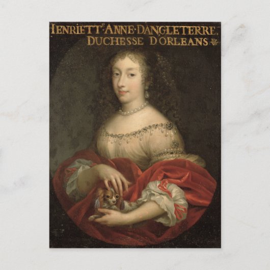 Carte Postale Henrietta Anne Duchesse d'Orléans (Devant)