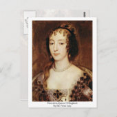 Carte Postale Henriette, Reine D'Angleterre Par Sir Peter Lely (Devant / Derrière)