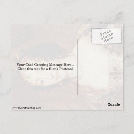 Carte Postale Henriette, Reine D'Angleterre Par Sir Peter Lely (Dos)