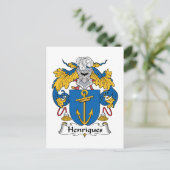 Carte Postale Henriques Family Crest (Debout devant)