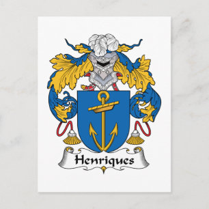Carte Postale Henriques Family Crest