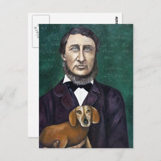 Carte Postale Henry David Thoreau (Devant / Derrière)