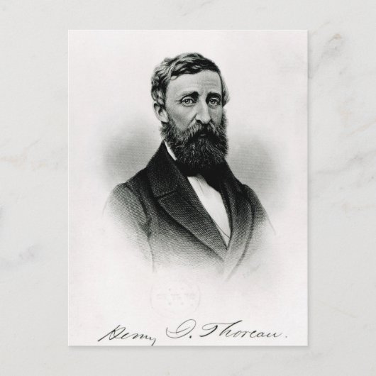 Carte Postale Henry David Thoreau (Devant)