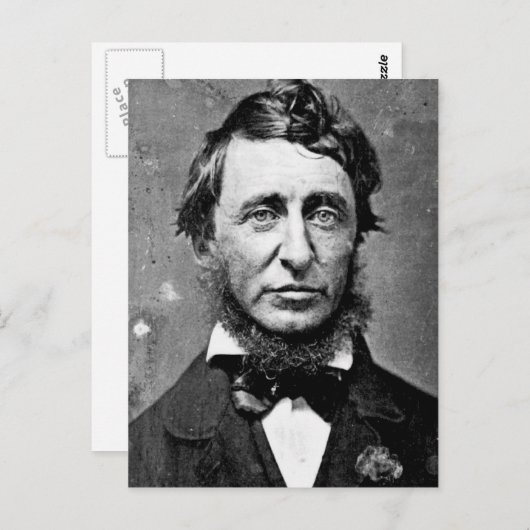 Carte Postale Henry David Thoreau (Devant / Derrière)