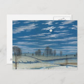 Carte Postale Henry Farrer - Scène D'Hiver Au Lune (Devant / Derrière)