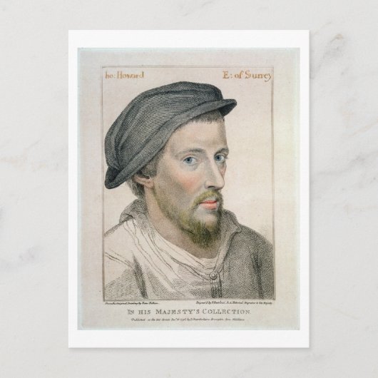 Carte Postale Henry Howard, comte de Surrey (c.1517-47) gravé (Devant)