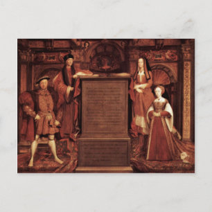 Carte Postale Henry Vii, Elizabeth Of York, Henry Viii Et Jane