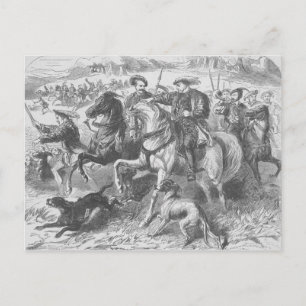 Carte Postale Henry VIII à la chasse royale dans la forêt d'Eppi