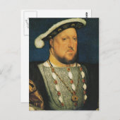 Carte Postale Henry VIII d'Angleterre par Hans Holbein le Jeune (Devant / Derrière)