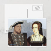 Carte Postale Henry VIII et Ann Boleyn (Devant / Derrière)