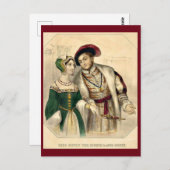 Carte Postale Henry VIII et Anne Boleyn (Devant / Derrière)
