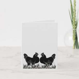 Carte postale Hens~Silhouette