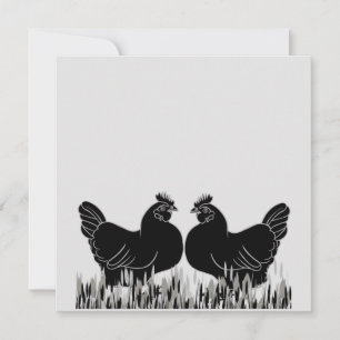 Carte postale Hens~Silhouette