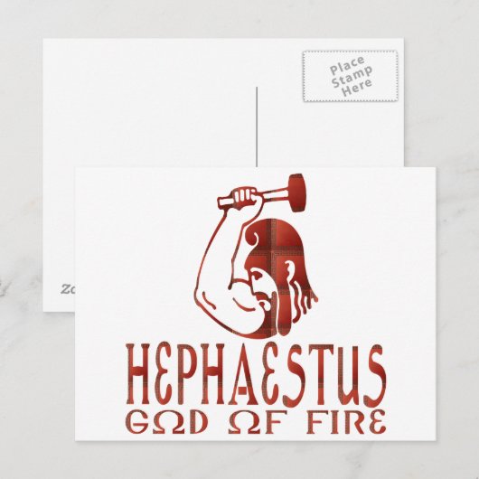 Carte Postale Héphaïstos (Devant / Derrière)