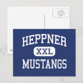 Carte Postale Heppner - Mustangs - Lycée - Heppner Oregon (Devant / Derrière)