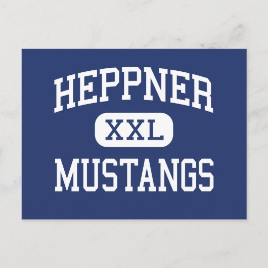 Carte Postale Heppner - Mustangs - Lycée - Heppner Oregon (Devant)