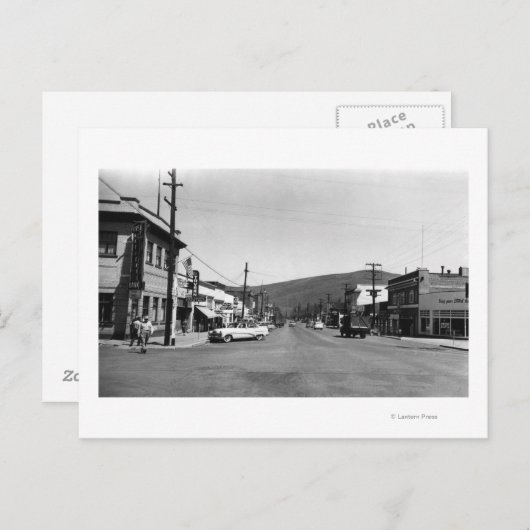 Carte Postale Heppner, Oregon Main Street View Photographie (Devant / Derrière)