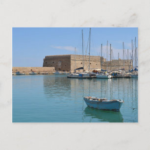 Carte postale Héraklion Crete Harbour Fort