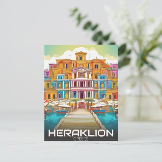 Carte Postale Héraklion, Iraklio. vocation grèce (Debout devant)
