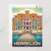 Carte Postale Héraklion, Iraklio. vocation grèce (Devant / Derrière)