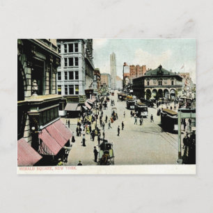 Carte Postale Herald Carré New York City 1906 Vintage