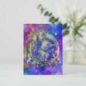 Carte Postale Herald Unicorn Argent (Debout devant)