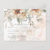 Carte Postale Herbe des Pampas en terre cuite Mariage BOHO (Devant)