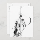 Carte Postale Herbe et Feuilles en neige (Devant / Derrière)