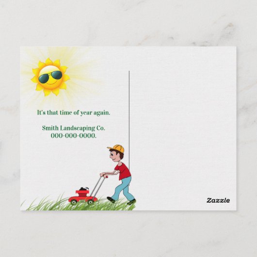 Carte Postale Herbe Verte (Dos)