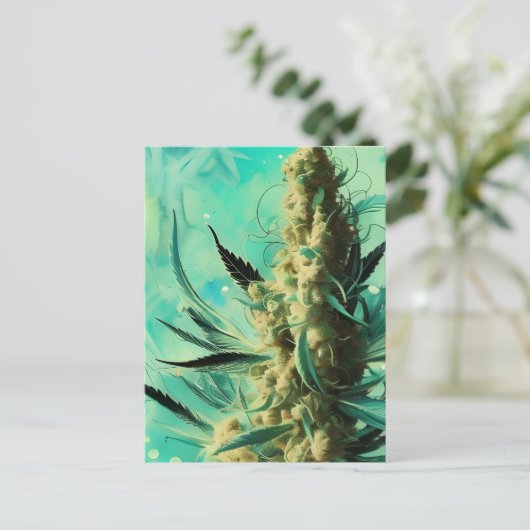 Carte Postale Herbe verte (Debout devant)