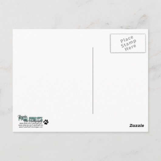 Carte Postale Herbe verte Sheeba (Dos)