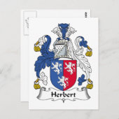Carte Postale Herbert Family Crest (Devant / Derrière)