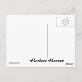 Carte Postale Herbert Hoover 31e Président (Dos)