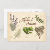 Carte postale Herbes de Provence (Devant / Derrière)