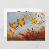 Carte Postale Herbstblätter (Devant / Derrière)