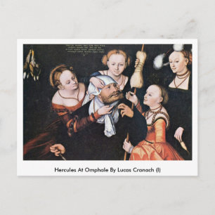 Carte Postale Hercules À Omphale Par Lucas Cranach (I)