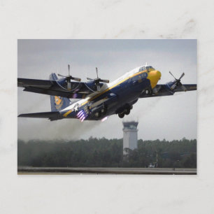 Carte Postale Hercules C-130T - Voiture postale "Fat Albert" Blu