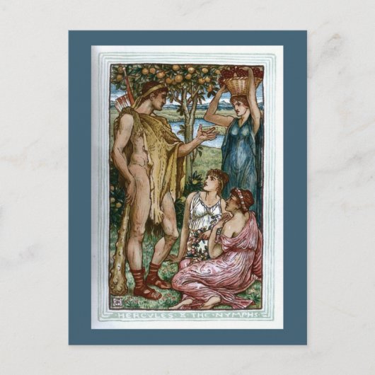 Carte Postale Hercules et les Nymphes (Devant)