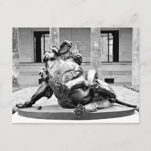 Carte Postale Hercules et lion néméen (Devant)