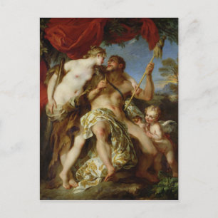 Carte Postale Hercules et Omphale, 1724