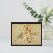 Carte Postale Hercules (Heracles) et Corona Borealis (Debout devant)