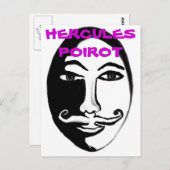 Carte Postale Hercules Poirot (Devant / Derrière)