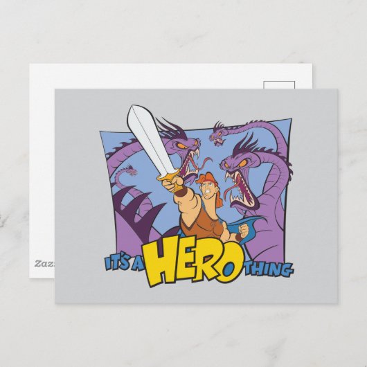 Carte Postale Hercules vs Hydra - It's a HERO Thing Postcard (Devant / Derrière)