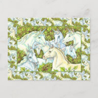 HERDE UNICORN MÉDIÉVAL, CHEVAUX, Imaginaire DE LA