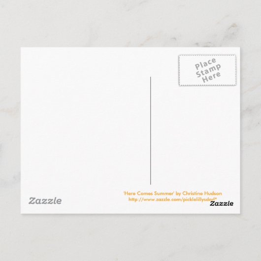 Carte Postale 'Here Comes Summer' (Dos)