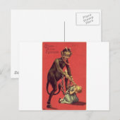 Carte Postale Here Comes The Krampus! 2 (Devant / Derrière)