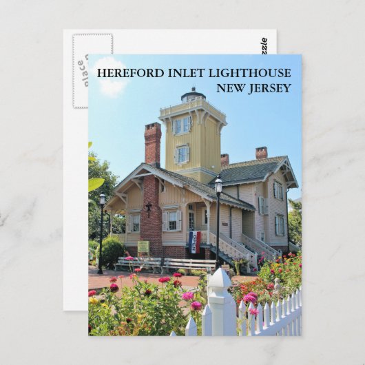 Carte Postale Hereford Inlet Lighthouse, New Jersey Postcard (Devant / Derrière)