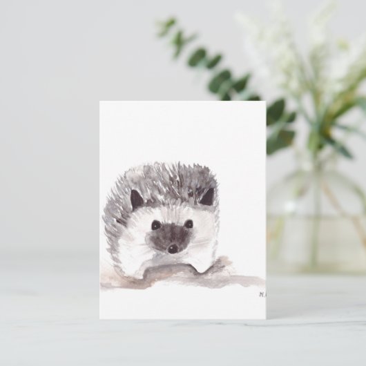 Carte Postale hérisson (Debout devant)