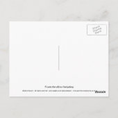 Carte Postale Hérisson (Dos)